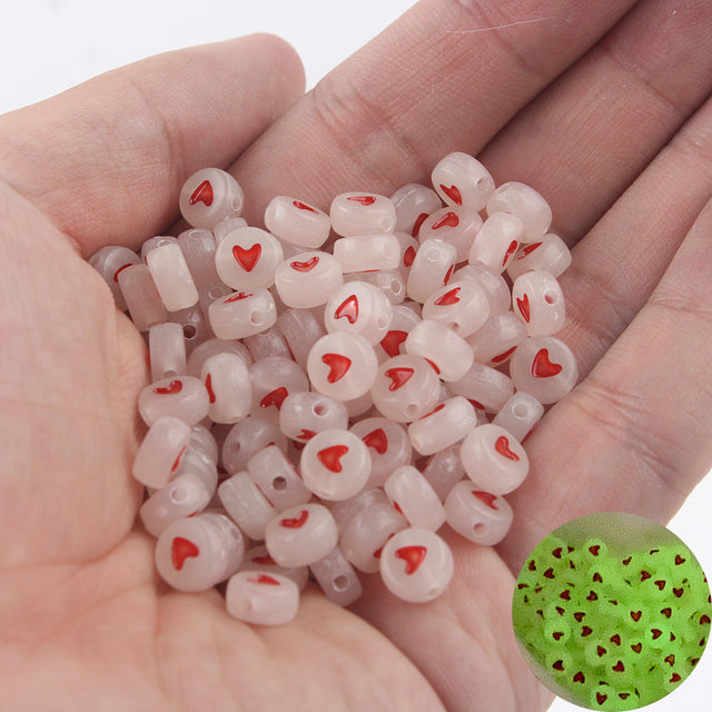 Mixed Letter Acrylic Beads Round Flat Alphabet Digital Cube Loose Spacer Beads For Jewelry Making Handmade Diy Bracelet Necklace