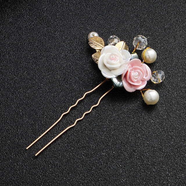 MOLANS Luxury Hairpin For Women Hair Combs Headdress Prom Bridal Wedding Crown Elegant Hair Accessories Gold Leaves Headwear 1PC