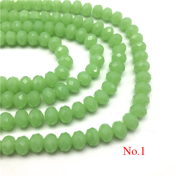 3x4mm/4x6mm/6x8mm Crystal Rondel Beads Wheel Faceted Glass Beads for Jewelry Making Diy Jewelry Accessories Jewelry Findings