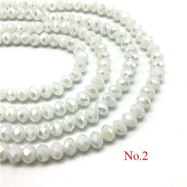 3x4mm/4x6mm/6x8mm Crystal Rondel Beads Wheel Faceted Glass Beads for Jewelry Making Diy Jewelry Accessories Jewelry Findings