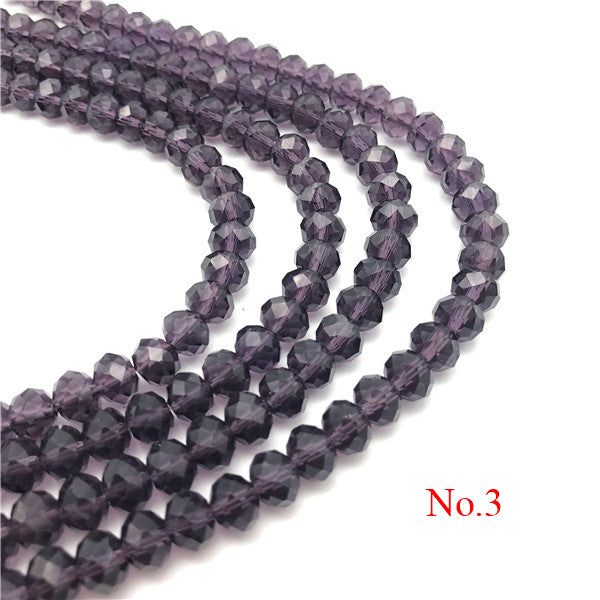 3x4mm/4x6mm/6x8mm Crystal Rondel Beads Wheel Faceted Glass Beads for Jewelry Making Diy Jewelry Accessories Jewelry Findings