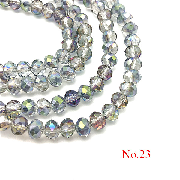 3x4mm/4x6mm/6x8mm Crystal Rondel Beads Wheel Faceted Glass Beads for Jewelry Making Diy Jewelry Accessories Jewelry Findings