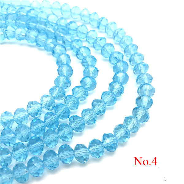 3x4mm/4x6mm/6x8mm Crystal Rondel Beads Wheel Faceted Glass Beads for Jewelry Making Diy Jewelry Accessories Jewelry Findings