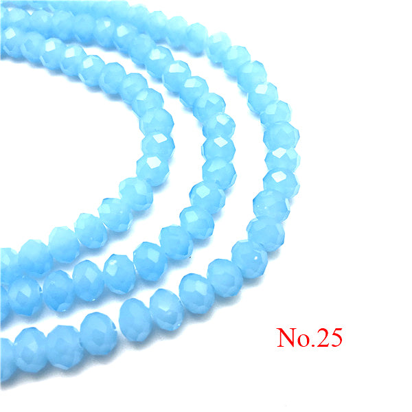 3x4mm/4x6mm/6x8mm Crystal Rondel Beads Wheel Faceted Glass Beads for Jewelry Making Diy Jewelry Accessories Jewelry Findings