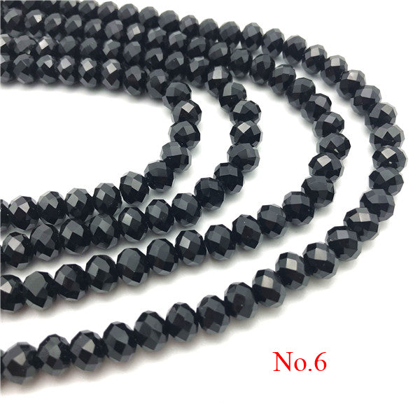 3x4mm/4x6mm/6x8mm Crystal Rondel Beads Wheel Faceted Glass Beads for Jewelry Making Diy Jewelry Accessories Jewelry Findings