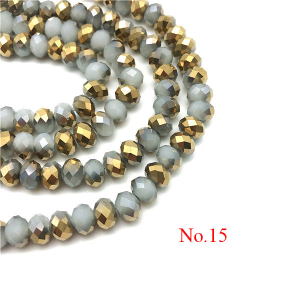 3x4mm/4x6mm/6x8mm Crystal Rondel Beads Wheel Faceted Glass Beads for Jewelry Making Diy Jewelry Accessories Jewelry Findings