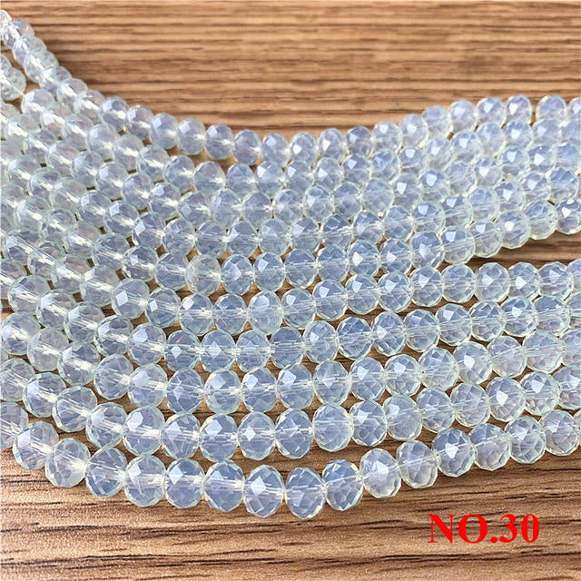 3x4mm/4x6mm/6x8mm Crystal Rondel Beads Wheel Faceted Glass Beads for Jewelry Making Diy Jewelry Accessories Jewelry Findings