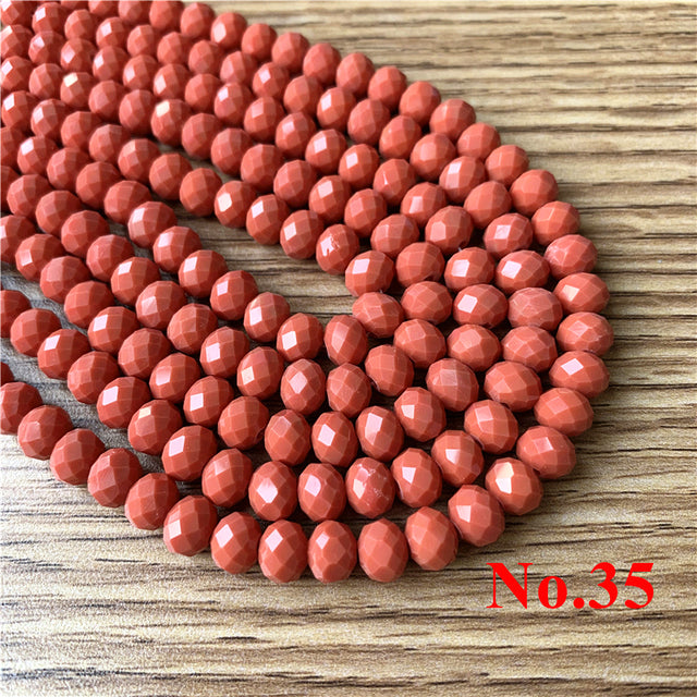 2mm/4mm/ 6mm/8mm Crystal Rondel Beads Wheel Faceted Glass Beads for Jewelry Making Diy Jewelry Accessories Jewelry Findings