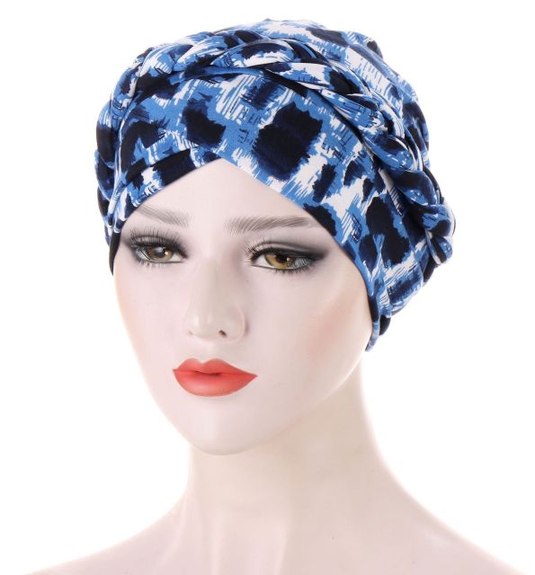 Cotton print muslim turban scarf for women islamic inner hijab caps Arab wrap head scarves femme musulman turbante mujer