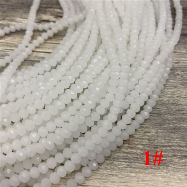 2x3mm/3x4mm/4x6mm Crystal Rondel Beads Faceted Glass Beads For Jewelry Making DIY Female Bracelet Necklace Jewelry