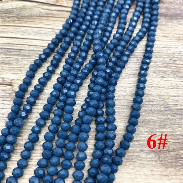 2x3mm/3x4mm/4x6mm Crystal Rondel Beads Faceted Glass Beads For Jewelry Making DIY Female Bracelet Necklace Jewelry