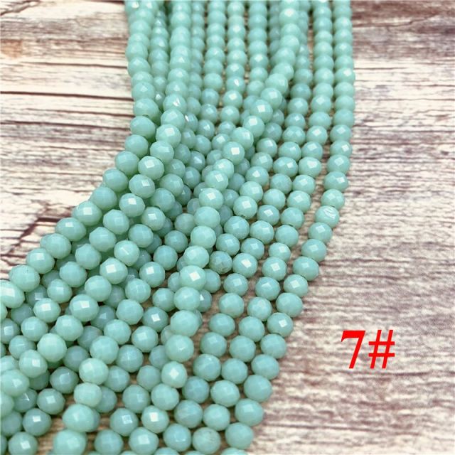 2x3mm/3x4mm/4x6mm Crystal Rondel Beads Faceted Glass Beads For Jewelry Making DIY Female Bracelet Necklace Jewelry