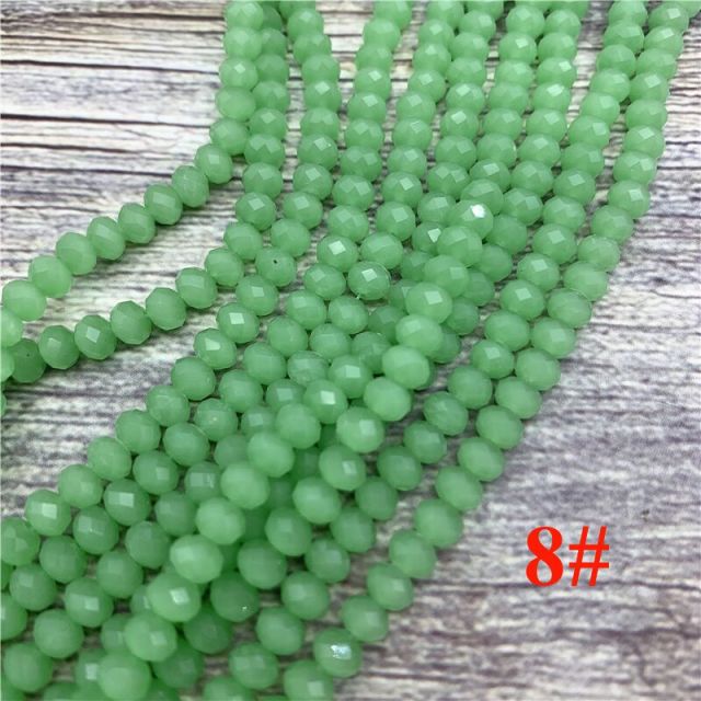 2x3mm/3x4mm/4x6mm Crystal Rondel Beads Faceted Glass Beads For Jewelry Making DIY Female Bracelet Necklace Jewelry