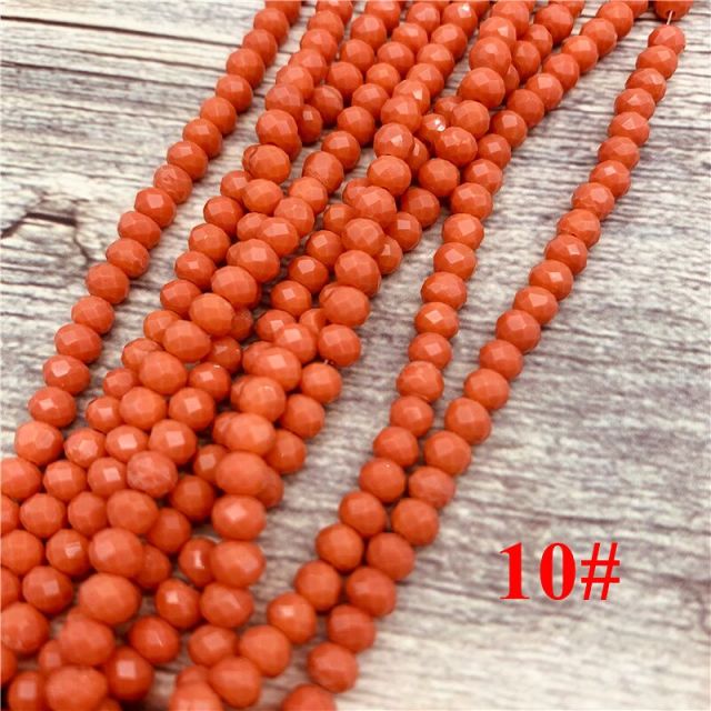 2x3mm/3x4mm/4x6mm Crystal Rondel Beads Faceted Glass Beads For Jewelry Making DIY Female Bracelet Necklace Jewelry