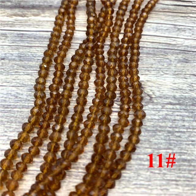 2x3mm/3x4mm/4x6mm Crystal Rondel Beads Faceted Glass Beads For Jewelry Making DIY Female Bracelet Necklace Jewelry