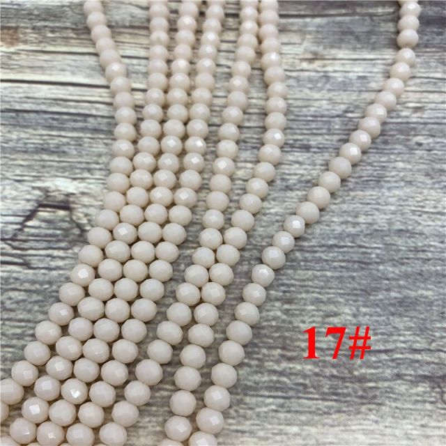 2x3mm/3x4mm/4x6mm Crystal Rondel Beads Faceted Glass Beads For Jewelry Making DIY Female Bracelet Necklace Jewelry