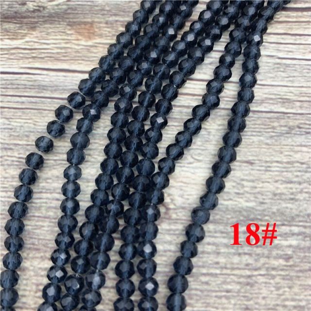 2x3mm/3x4mm/4x6mm Crystal Rondel Beads Faceted Glass Beads For Jewelry Making DIY Female Bracelet Necklace Jewelry