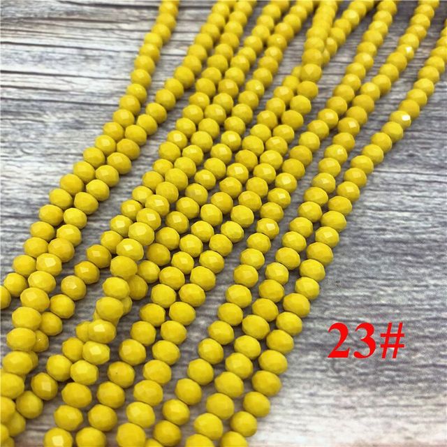 2x3mm/3x4mm/4x6mm Crystal Rondel Beads Faceted Glass Beads For Jewelry Making DIY Female Bracelet Necklace Jewelry