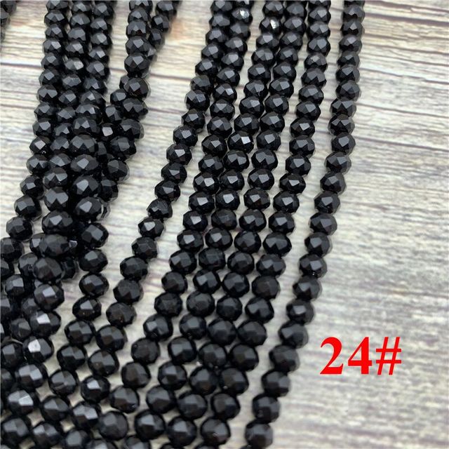 2x3mm/3x4mm/4x6mm Crystal Rondel Beads Faceted Glass Beads For Jewelry Making DIY Female Bracelet Necklace Jewelry