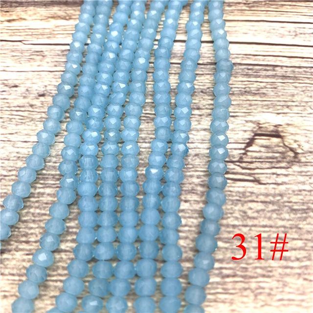 2x3mm/3x4mm/4x6mm Crystal Rondel Beads Faceted Glass Beads For Jewelry Making DIY Female Bracelet Necklace Jewelry