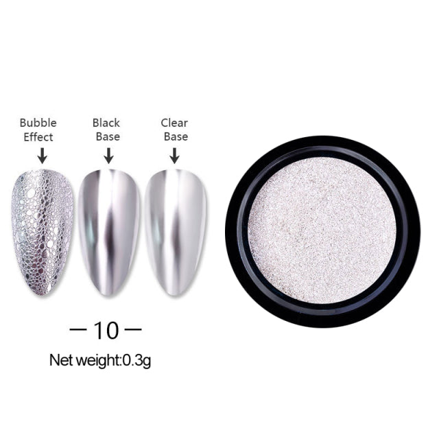 Gold Silver Mirror Powder Nail Art Glitter Rose Gold Champange UV Gel Polish Chrome Dust Metallic Effect Pigment Decoration