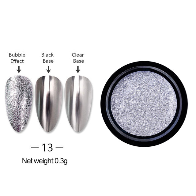 Gold Silver Mirror Powder Nail Art Glitter Rose Gold Champange UV Gel Polish Chrome Dust Metallic Effect Pigment Decoration