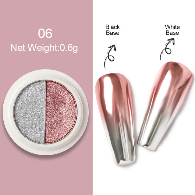 Gold Silver Mirror Powder Nail Art Glitter Rose Gold Champange UV Gel Polish Chrome Dust Metallic Effect Pigment Decoration