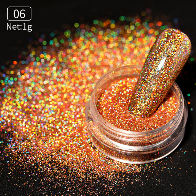 Gold Silver Mirror Powder Nail Art Glitter Rose Gold Champange UV Gel Polish Chrome Dust Metallic Effect Pigment Decoration