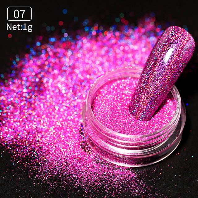 Gold Silver Mirror Powder Nail Art Glitter Rose Gold Champange UV Gel Polish Chrome Dust Metallic Effect Pigment Decoration