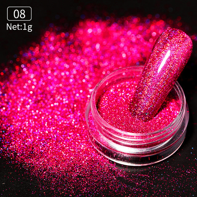 Gold Silver Mirror Powder Nail Art Glitter Rose Gold Champange UV Gel Polish Chrome Dust Metallic Effect Pigment Decoration