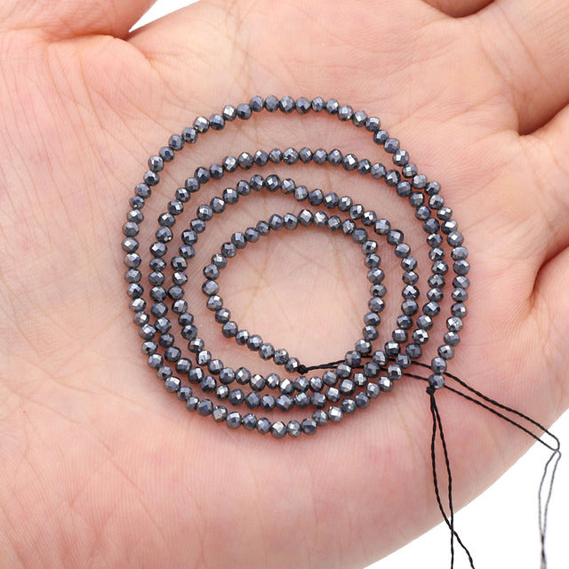 100% Natural Stone Beads Small Faceted Beads for Women Jewelry Making DIY Necklace Bracelet Accessories 2-3mm 16inch