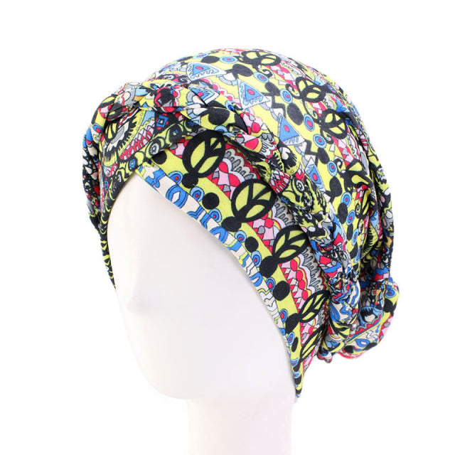 Cotton print muslim turban scarf for women islamic inner hijab caps Arab wrap head scarves femme musulman turbante mujer