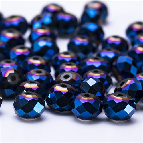 4 6 8mm Czech Loose Rondelle Crystal Beads For Jewelry Making Diy Needlework AB Color Spacer Faceted Glass Beads Wholesale