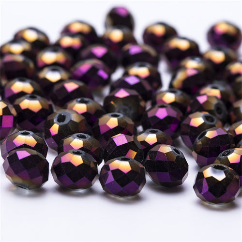 4 6 8mm Czech Loose Rondelle Crystal Beads For Jewelry Making Diy Needlework AB Color Spacer Faceted Glass Beads Wholesale