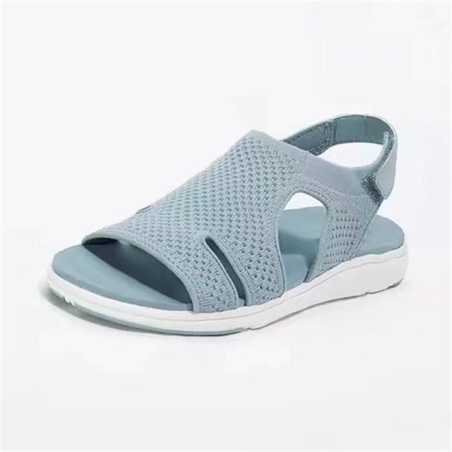 2021 New Summer Women Sandals Sexy Shoes Crystal Casual Woman Flats Buckle Strap Ladies Fashion Beach Shoe Big Size