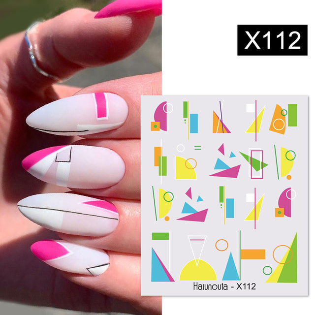 French Rose Gold Striping Tape Nail Design Stripe Lines Geometry 3D Sticker for Nails Gel Polish Sticker Decals for Manicuring