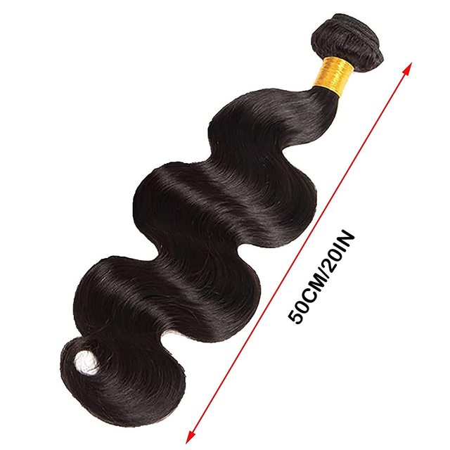 Natural Body Wave Human Hair Bundles For Women Unprocessed Brazilian Hair Wave Bundles With Lace Closure  Wavy Hair Extensions