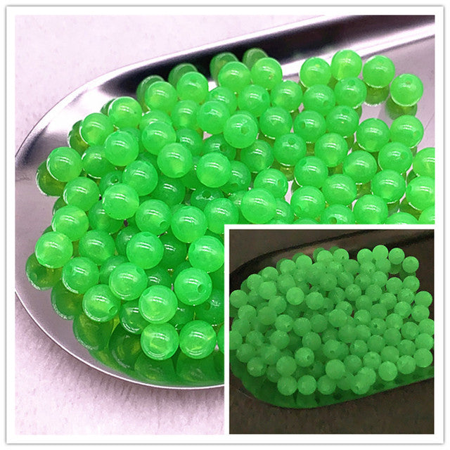 6-8-10-12mm Strong Luminous Beads Glow In The Dark Fishing Loose Spacer Beads for Jewellery Marking DIY Necklace Bracelet