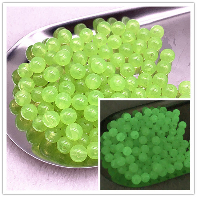 6-8-10-12mm Strong Luminous Beads Glow In The Dark Fishing Loose Spacer Beads for Jewellery Marking DIY Necklace Bracelet