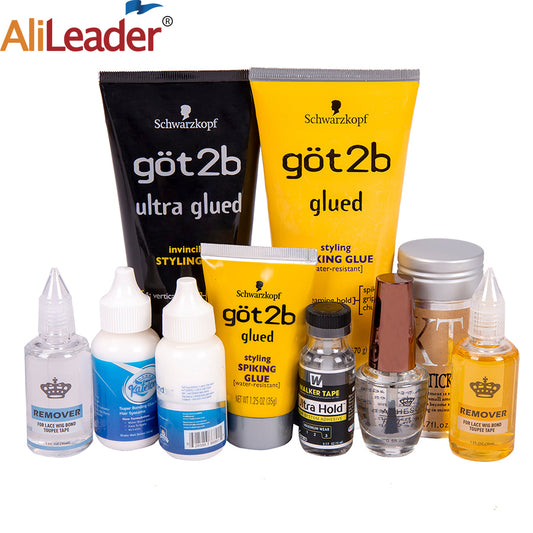 Quality Ultra Hold Wig Glue For Lace Wigs Hair Glue Remover Wax Stick Wig Glue Bold Hold Waterproof  Wigs Liquid Glue Alileader