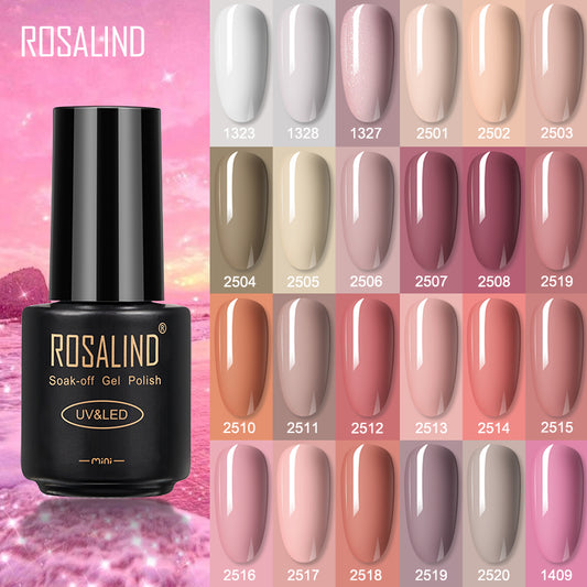 ROSALIND Gel Polish 7ml Gel Nail Polish All For Manicure Semi Permanent Soak Off Gel UV LED Varnishes Base Top Matte Coat