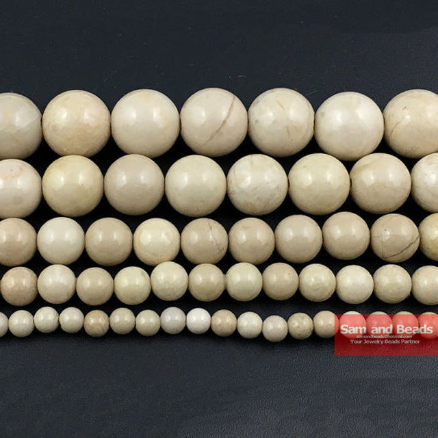 Free Shipping Smooth Natural Stone Blue Turquoises Round Loose Beads 15&quot; Strand 4 6 8 10 12 MM Pick Size For Jewelry Making BTB2