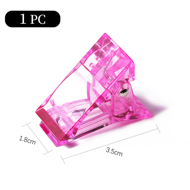 Acrylic Nail Clip Transparent Gel Quick Building Nail Tips Clips Fingernail Extension UV Clamps Manicuring Art Builder Tools Set