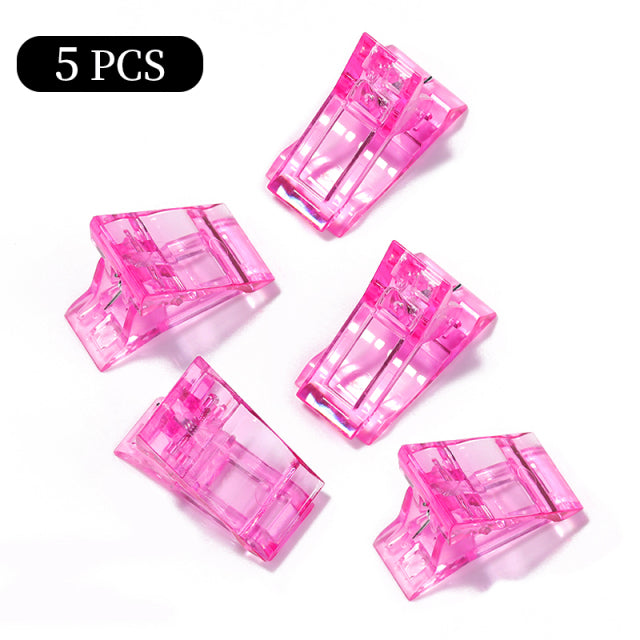 Acrylic Nail Clip Transparent Gel Quick Building Nail Tips Clips Fingernail Extension UV Clamps Manicuring Art Builder Tools Set