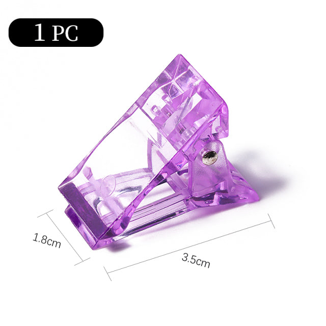 Acrylic Nail Clip Transparent Gel Quick Building Nail Tips Clips Fingernail Extension UV Clamps Manicuring Art Builder Tools Set