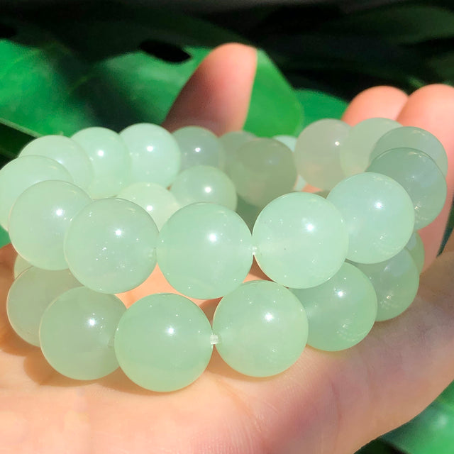 AAA Natural Stone Malachite Green Chalcedony Jades Beads Mineral Loose Spacer Beads For Jewelry Making DIY Bracelet Necklace