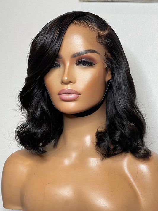 Body Wave 13x4/13x6 Lace Front Wig Human Hair Wigs For Women Short Bob Wig Brazilian Remy Hair 4x4 Lace Closure Wig 150% Density