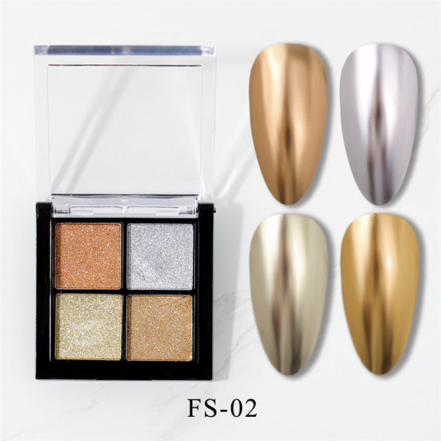 Gold Silver Mirror Powder Nail Art Glitter Rose Gold Champange UV Gel Polish Chrome Dust Metallic Effect Pigment Decoration