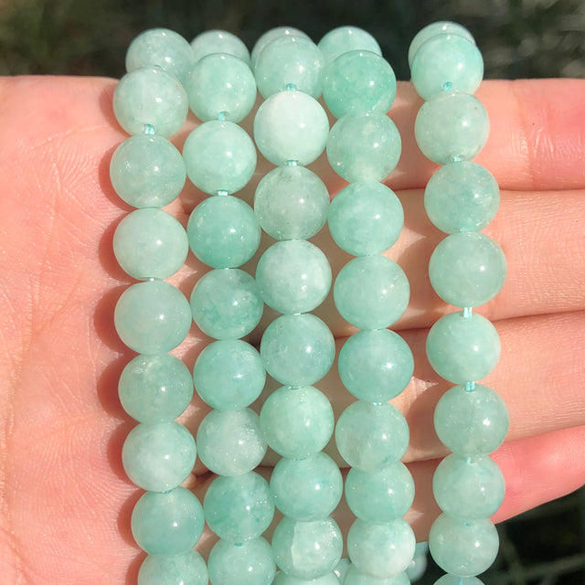 45 Style Natural Stone Beads 4-12mm Garnet Lava Amazonite Agates Amethysts Round Loose Beads for Jewelry Making Diy Bracelets