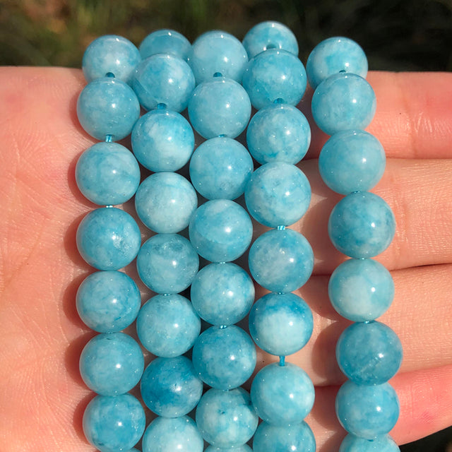 45 Style Natural Stone Beads 4-12mm Garnet Lava Amazonite Agates Amethysts Round Loose Beads for Jewelry Making Diy Bracelets